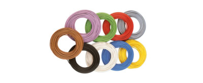 BRAWA 3101 Yellow Electric Cable Spool (10 Meters - Diameter 0.14 Mm2)