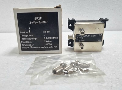 ROHS SP2F 2-Way Splitter Frequenz Range 0.1-1000 MHZ