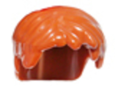 LEGO Ninjago Figures Jay Hair Piece Orange Short Tousled Side Part Minifigure
