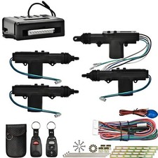 Cerradura de Puerta de Coche Universal 4Pcs Actuador Cierre Centralizado Puerta