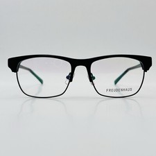 Freudenhaus Brille Herren Damen oval schwarz Titan Mod. Melcolm NEU