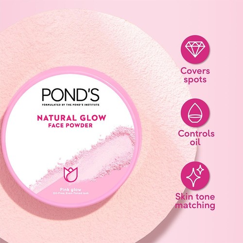 Ponds Natural Glow Face Powder - Pink Glow 30g - Foto 2 di 3