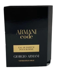 Giorgio Armani Code Eau De Parfum Pour Homme 0.04 oz 1.2 ml Travel Sample Vial