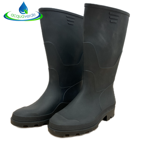 STIVALI DA LAVORO UOMO IN GOMMA PVC IMPERMEABILI ANTISCIVOLO ANTIPIOGGIA  NERO | eBay