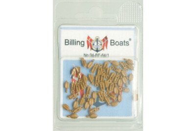 Billing Boats Bf64/1 - Blöcke A Loch Single IN Kunststoff - 5 MM - 50 Pcs
