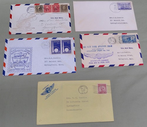 Lot of 30+ Air Mail FDC and 1950's Stamped Post Cards - Picture 7 of 8