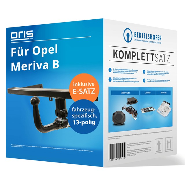 Für Opel Zafira B Anhängerkupplung abnehmbar+ESatz 7pol ABE