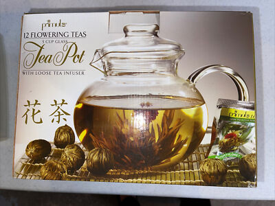 Primula 40 oz./5 Cup Glass Tea Pot with Loose Tea Infuser (No Tea)