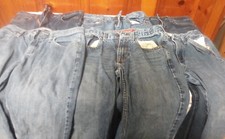 Used Six Pair Size 14 Boys Denim Pants AS IS