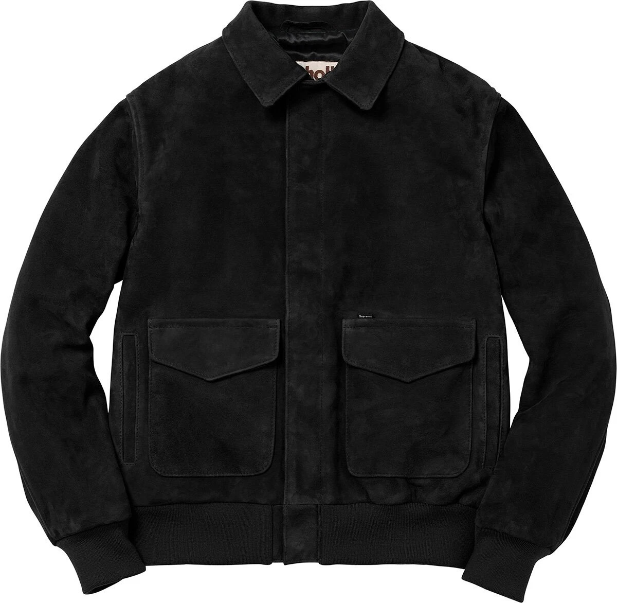 Veste de bombardier aérien Supreme® x Schott® NYC en daim A 2   Noir   XL