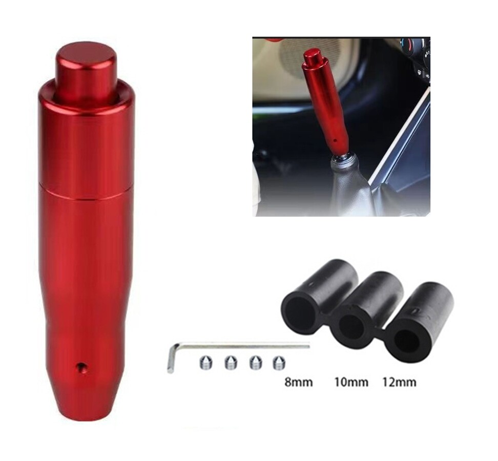 Red Automatic Driving Handle Stick Gear Lever Shift Push Button Shifter Knob USA