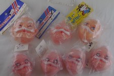 Vinyl Doll Head Grandpa 3" Soft Plastic New Old Store Stock Lot Of 7