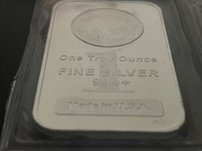 Silver Bar 1 oz 42.50 per troy oz