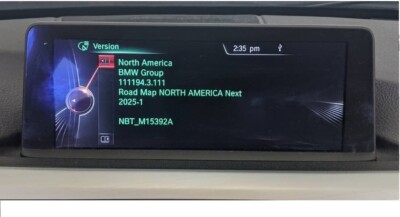 Original BMW North America Premium NBT Route MAPS ONLY - NO FSC