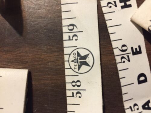 3 texaco gas havoline motor oil custom made cloth tape measures 5ft vintage 1949 - Picture 2 of 6