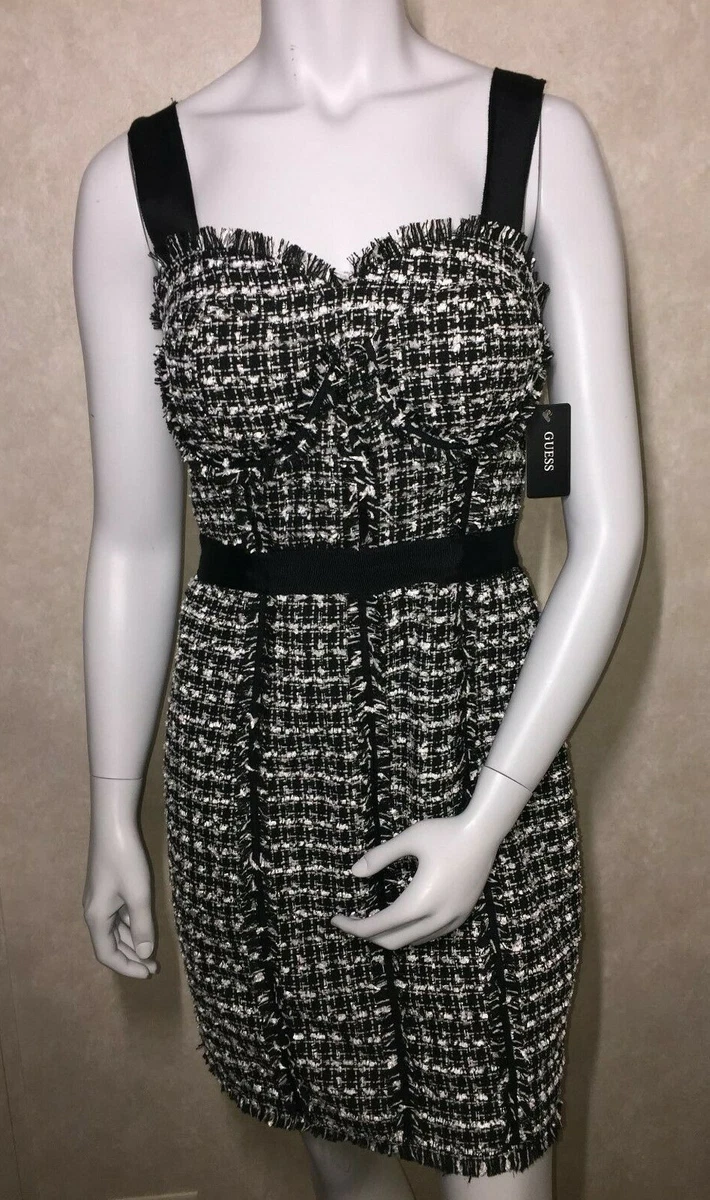 Black and white guess dress hotsell