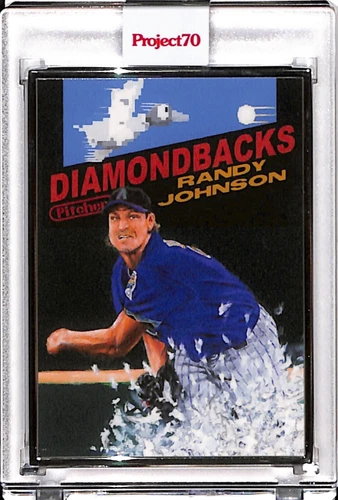 2021 TOPPS PROJECT 70 #224 RANDY JOHNSON BY JONAS NEVER AP SILVER FRAME 08/51