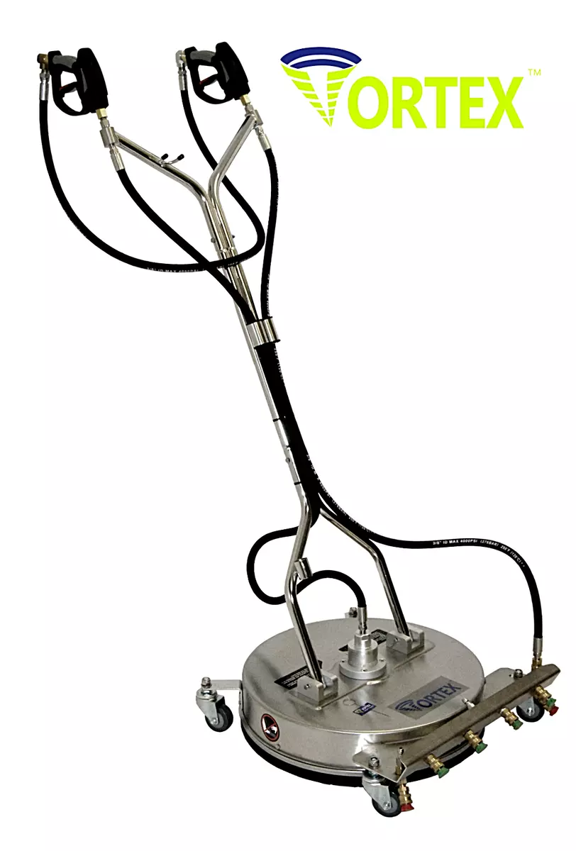 Professional pressure washer surface cleaner outlet