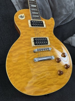 Epiphone Les Paul Classic - (2006) Trans Amber Quilt Top With SKB Hard Case