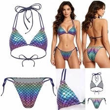 Women Swimwear Party Bikini Set Cosplay Lingerie Clubwear Swimsuit Casual Rave