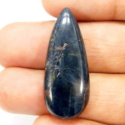 23,35Cts. 100% Natürlicher Single Multi Eye Tiger Birne Cabochon Lose Edelstein