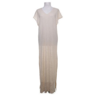 Jane Lushka, Maxikleid, Größe: S, Beige, Baumwolle/Leinen, Einfarbig #Bpa