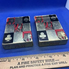 Brown & Bigelow Remembrance Playing Cards Lot of 2 Decks Redi-Slip Ad Cornell In