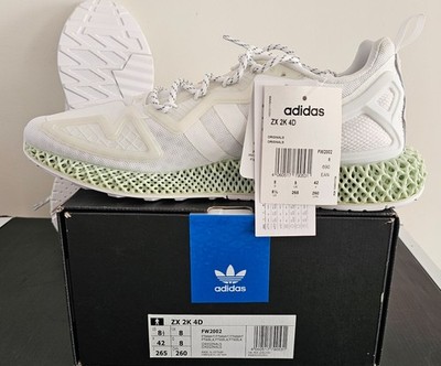 Adidas Originals ZX 2K 4D FW2002 Schuhe Weiß Größe 42 Neu im Karton