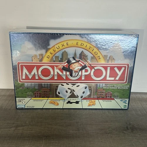 1998 Monopoly Deluxe Edition Board Game Parker Brothers Sealed Family VTG New