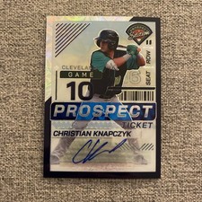2024 Panini Prospect Edition Purple Scope 48/49 Christian Knapczyk #54 Auto
