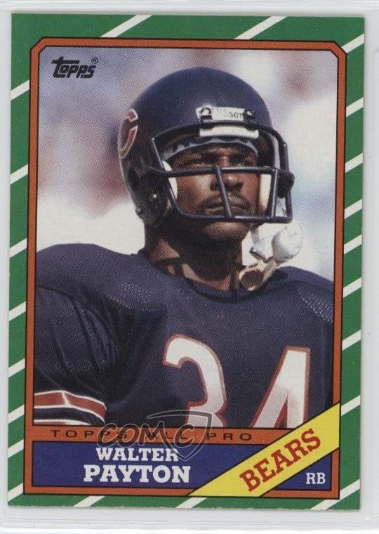 1986 Topps Walter Payton #11 HOF