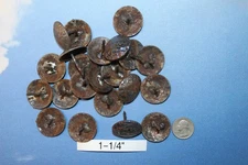 10-CLAVOS,Rustic Handforgde Nail,Country Decor,1-1/4" Hammered Look Nail Head