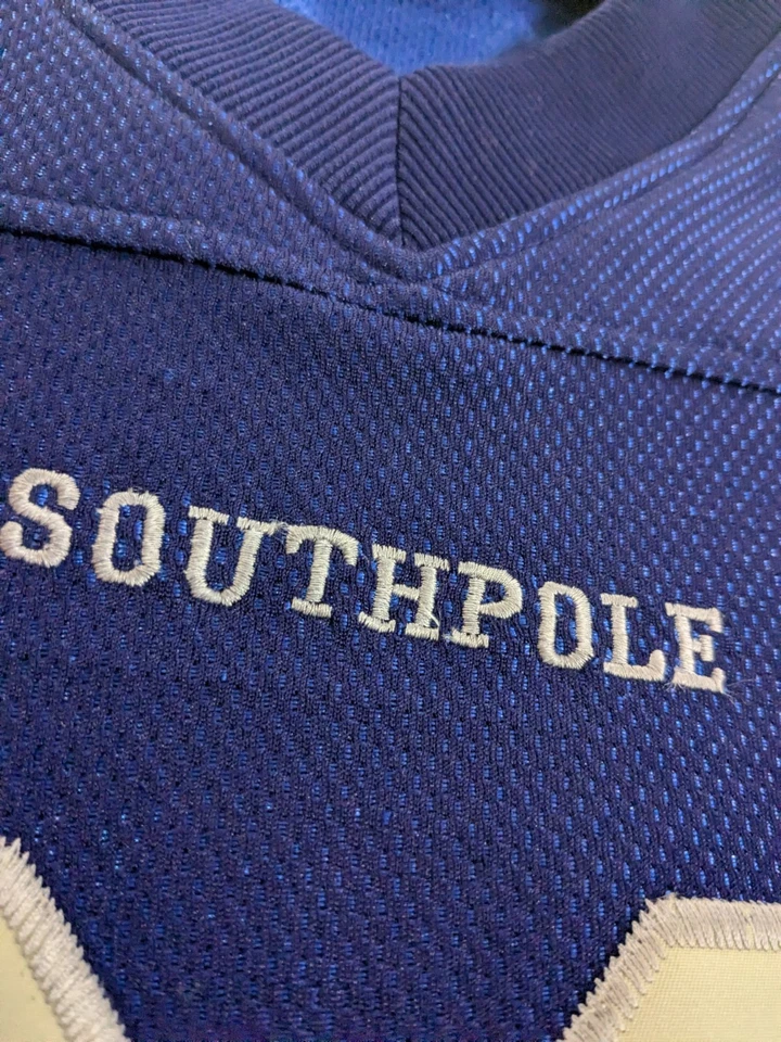 Vintage Y2K Southpole Long Sleeve #80 Football Jersey Men's Size Large Blue - Image 4 of 4
