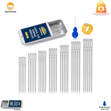 Large Eye Hand Sewing Needles Set 35 Pieces 7 Sizes