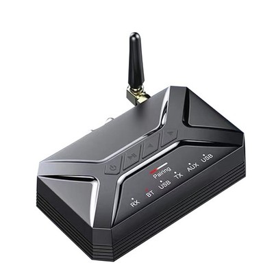 Bluetooth 5.0 + EDR A2DP/AVCDP Transmitter& Receiver Adapter With Charging Cable