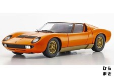 1/12 Diecast Mini Car Lamborghini Miura P400 Orange Loose