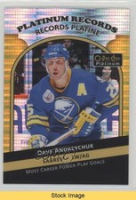 2017-18 O-Pee-Chee Platinum records Pulsar Dave Andreychuk #PR-7 HOF READ 6m1