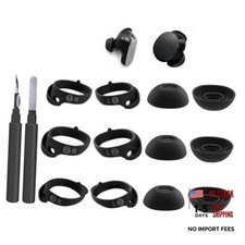 6 Pairs Replacement Ear Tips for Bose QuietComfort Earbuds,- Silicon Black