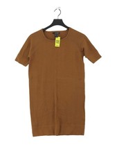 Mango Jumper Midi Dress M in Brown