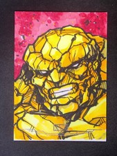 2025 Topps Chrome Marvel Studios The Thing Loc Nguyen Sketch Artist Auto 1/1