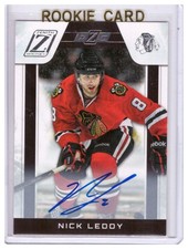 Nick Leddy 2010-11 Panini Zenith Autograph Rookie Card #206 /999