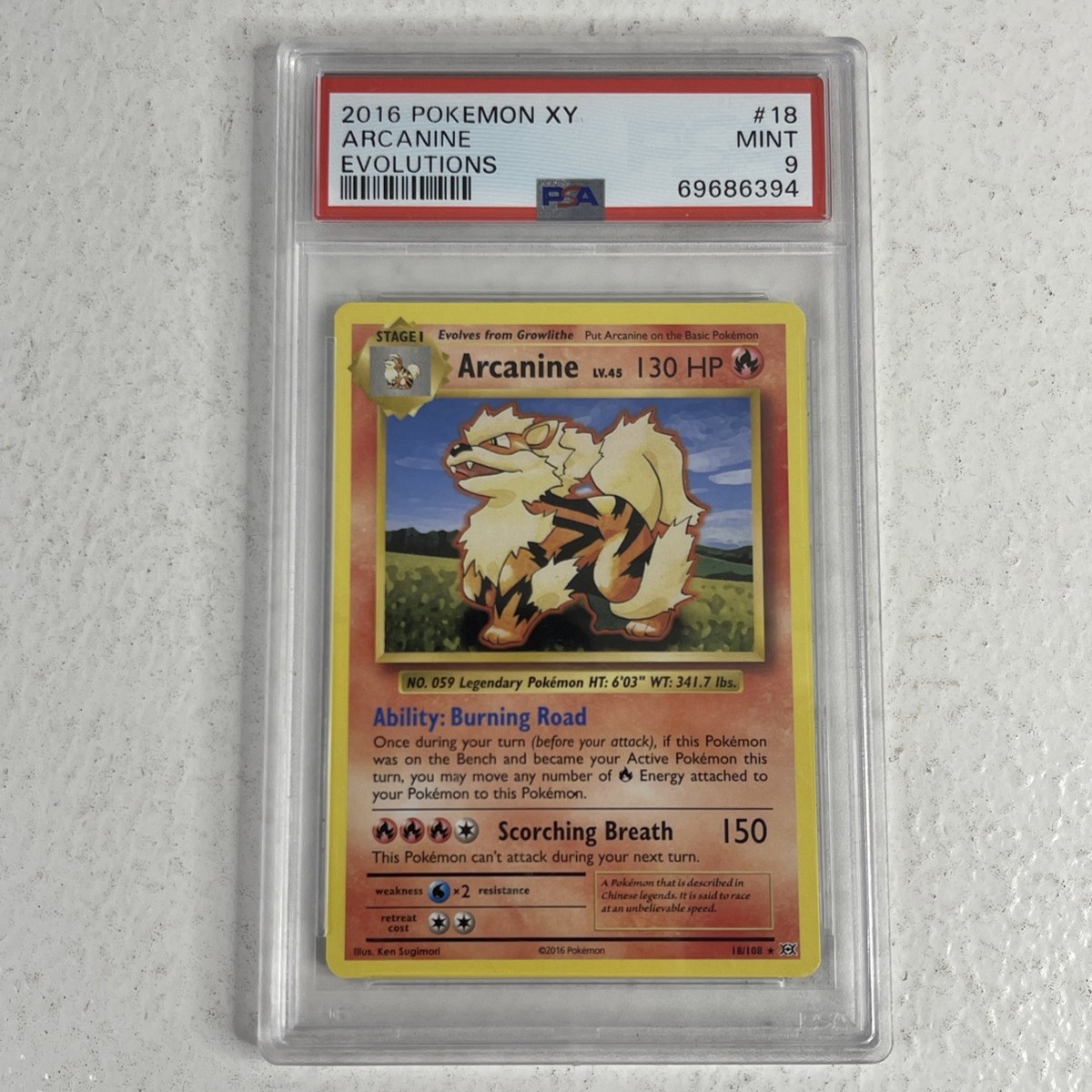 Arcanine 18/108 Evolutions Regular for sale online | eBay