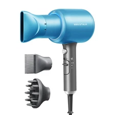 Wavytalk Hair Dryer with Diffuser Blown Away Ionic Hair Dryer for Curly Hair ...