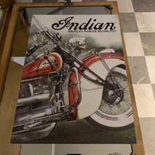 Indian Motorcycles America’s Pioneer Metal Sign Made In USA