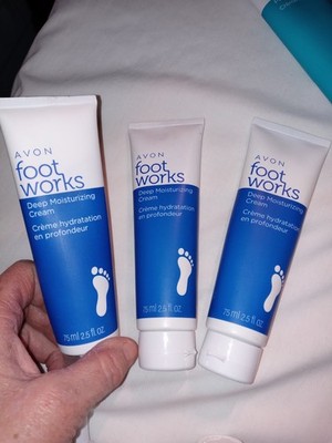 New Lot of 3 AVON Foot Works Deep Moisture Cream FREE SHIPPING