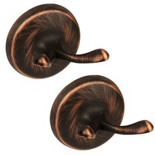 Towel Hooks Antique, 2 Pack Coat Robe Hook Heavy Duty Oil Rubbed Bronze