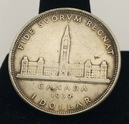 1939 Canada $1 George VI Royal Visit Coin #21990