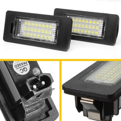 2 PCS LED License Light Plate For BMW E90 E39 E92 E60 E61 E5 E70 AA Super Bright