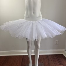 Bloch Ballet Tutu R2921 for Practice or Rehearsal White Size P/S