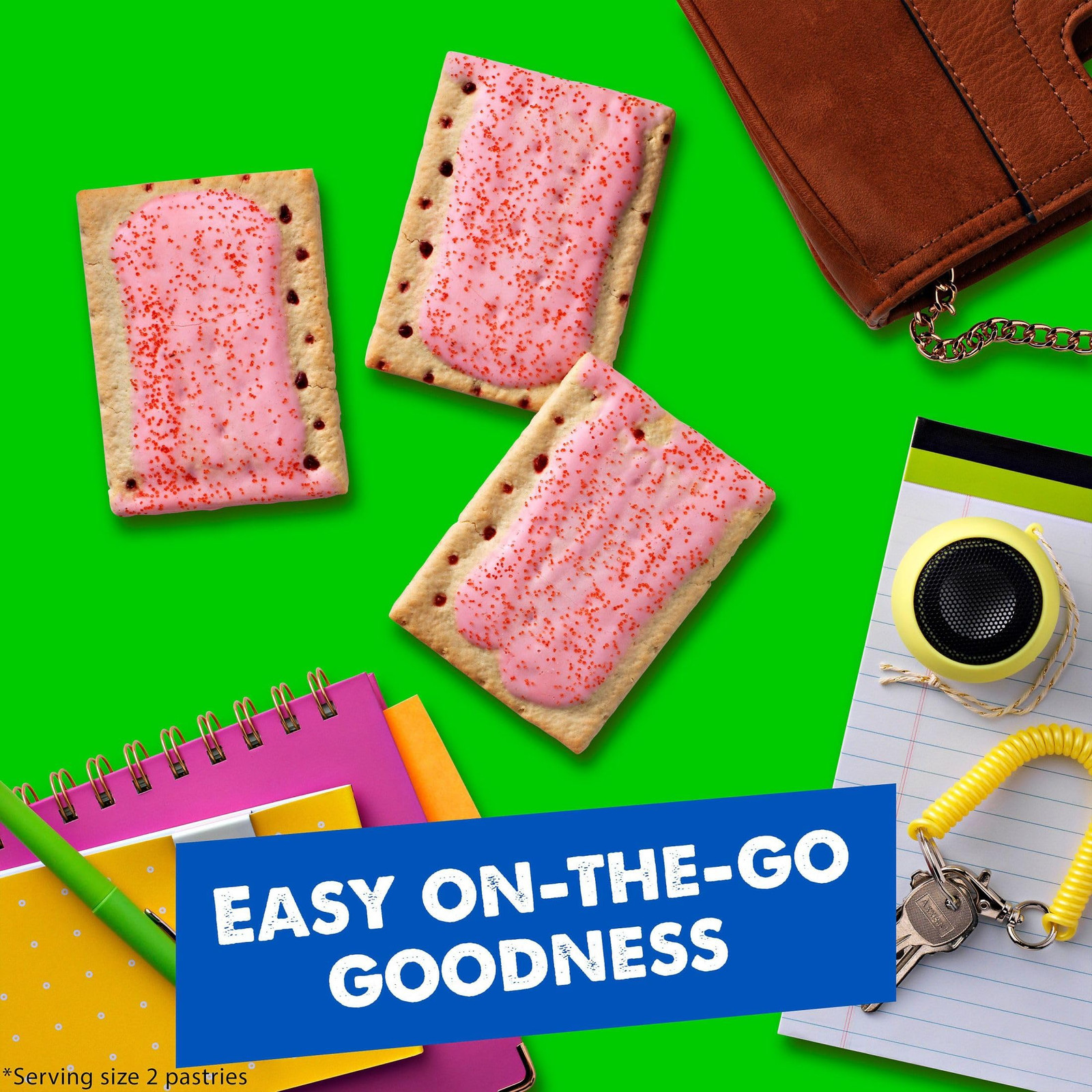 Pop Tarts Frosted Cherry Toaster Pastries Pack of 96 Delicious Snacks Treats